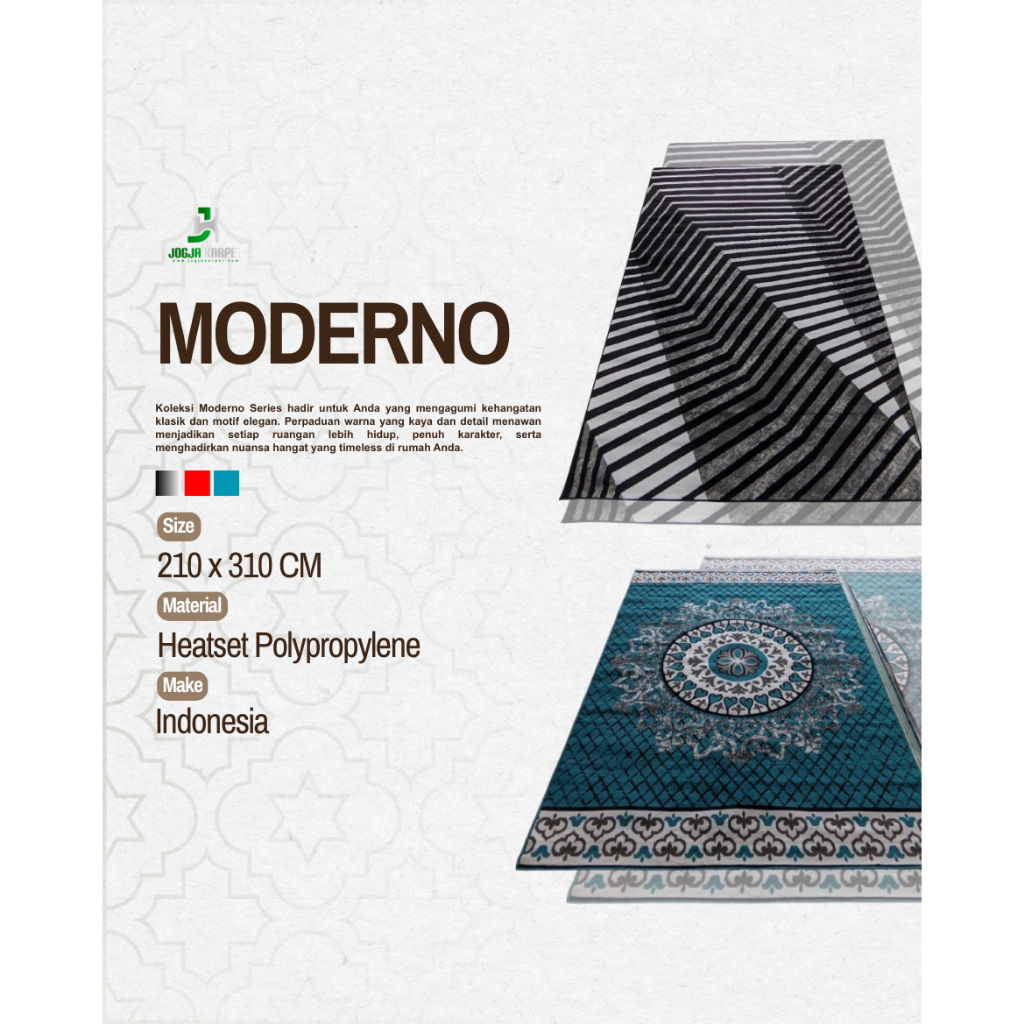DK - Karpet Moderno Momento Ukuran 210x310 | 230x310 | 260x330