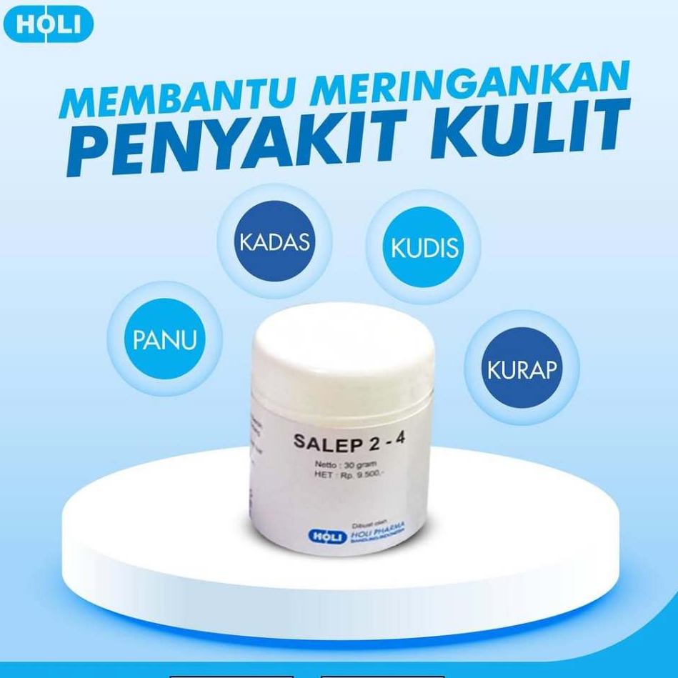 Salep Gatal Kulit 24 30gr Holi Pharma - Salep Kulit Gatal Jamur Bernanah / Kadas / Kurap