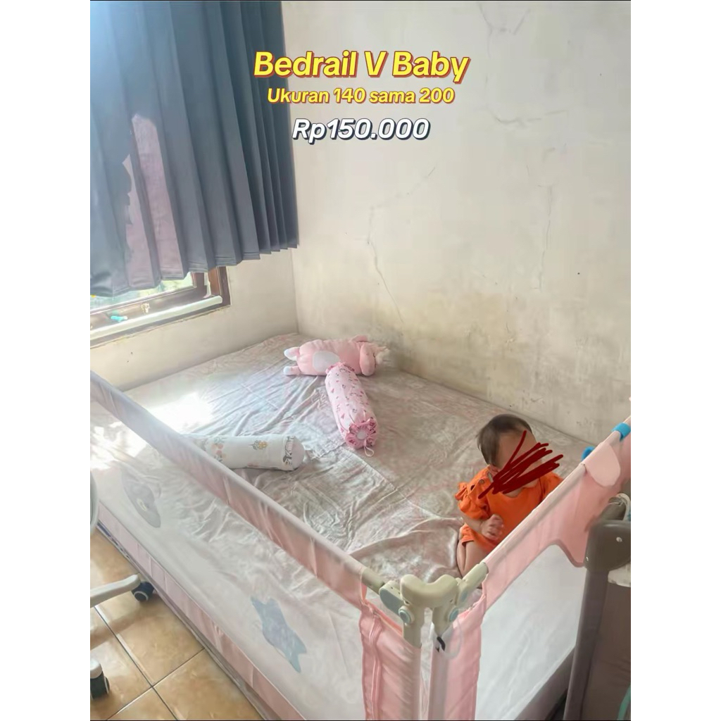 Preloved Bedrail V Baby ukuran 140 dan 200
