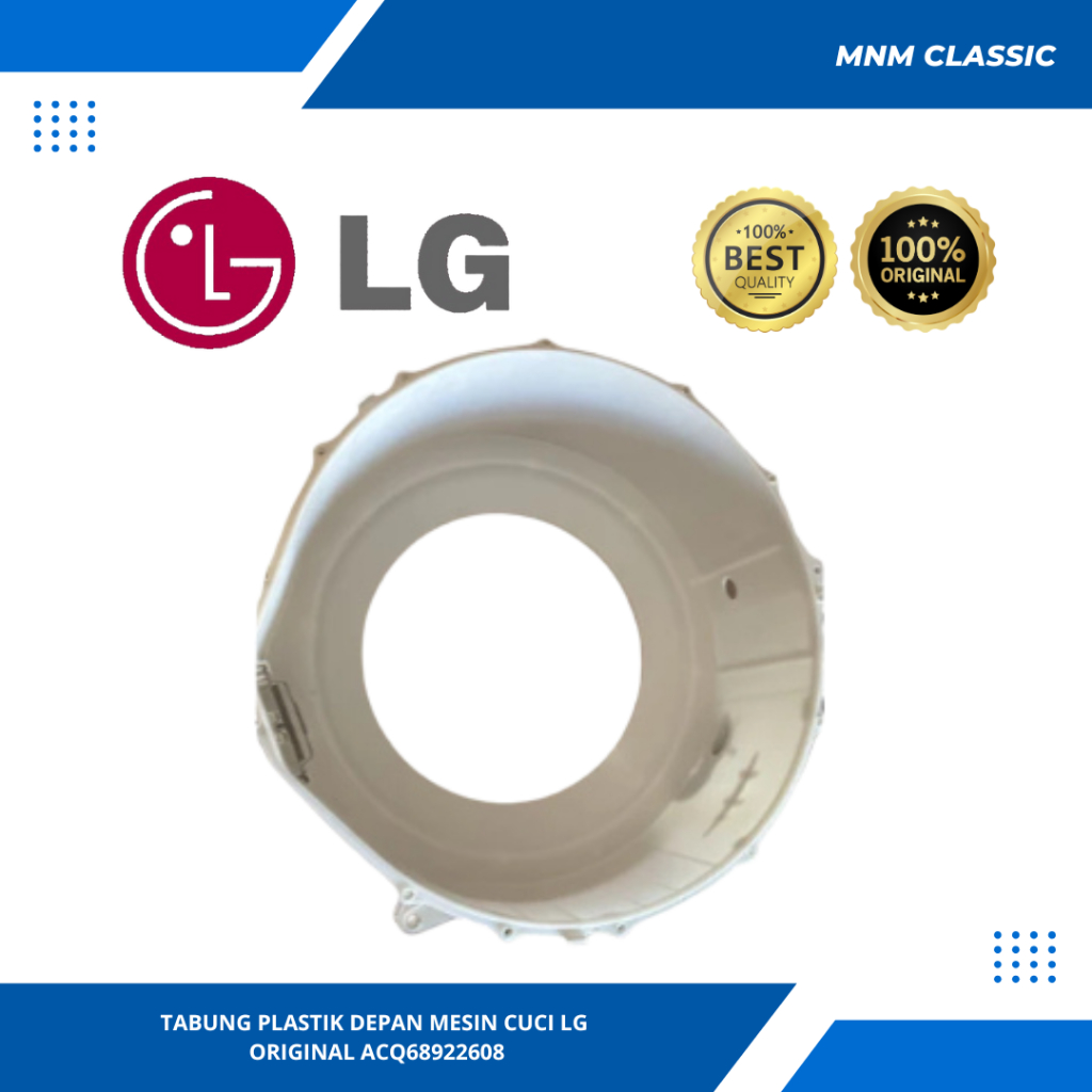TABUNG PLASTIK DEPAN MESIN CUCI LG FRONT ORIGINAL FC1207S3W / F1007NPPW / FC1207S5W  / FC1207N5W   A