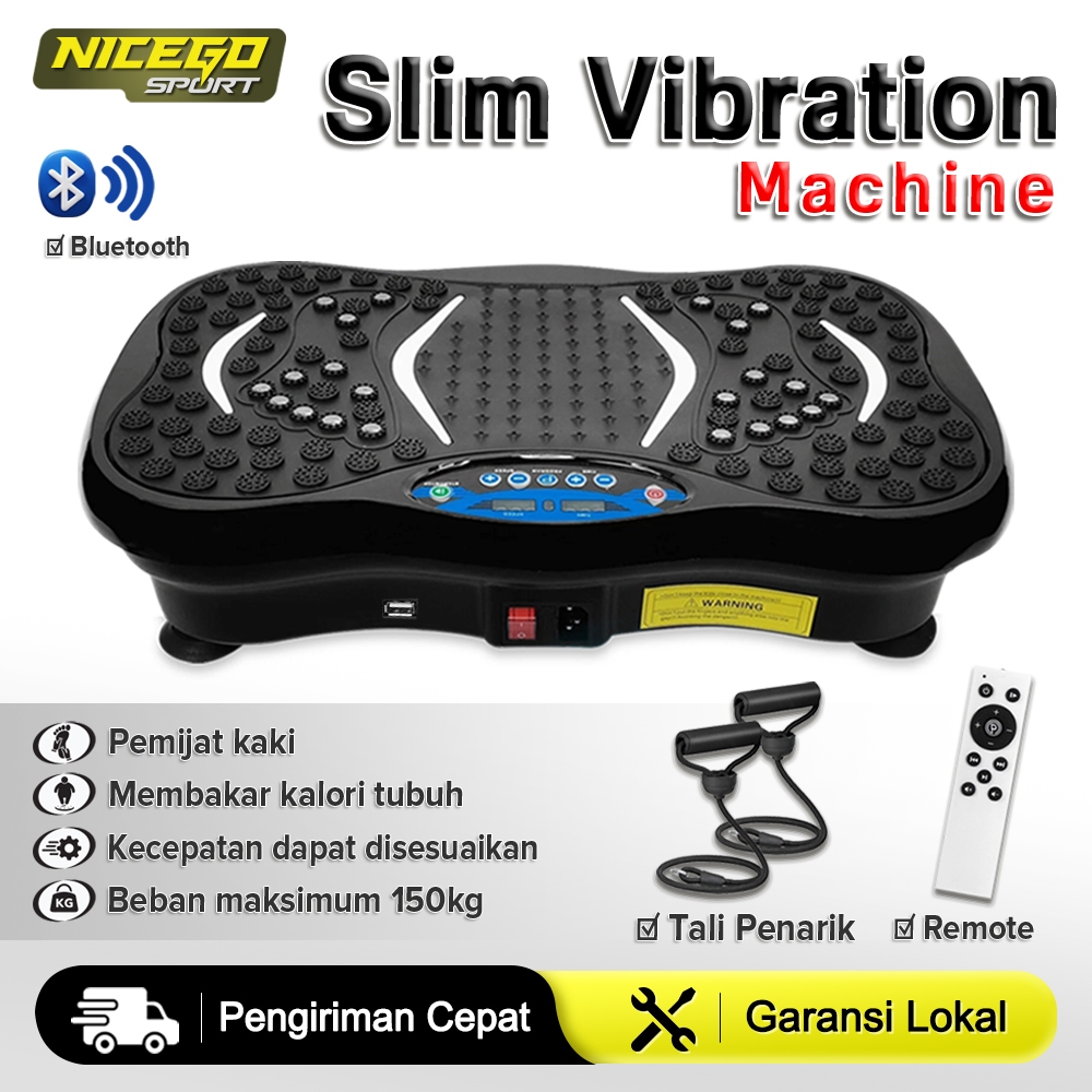 NICEGO SPORT Body Slimmer Alat Pelangsing Tubuh Mesin Getar Perut Alat Olahraga