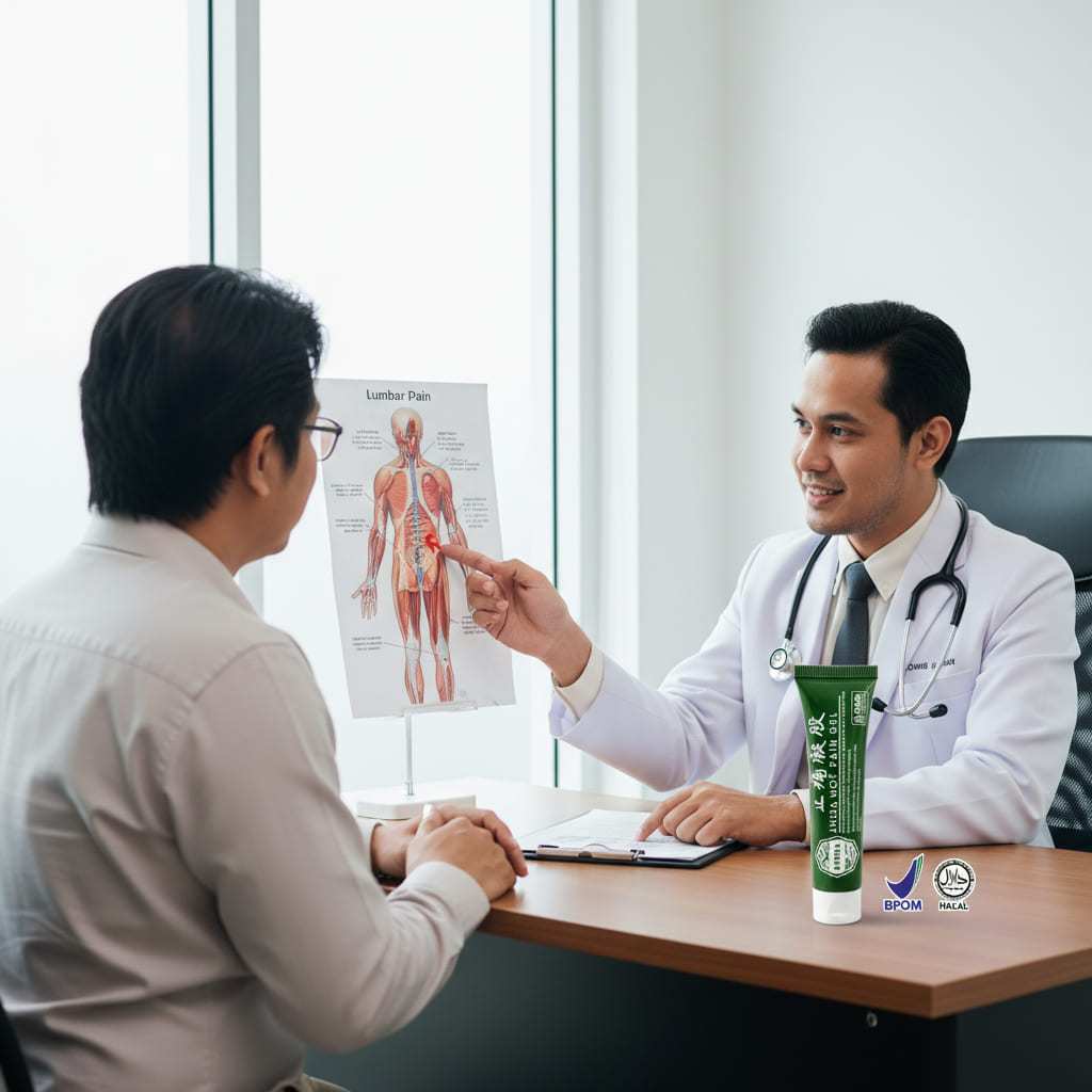 Obat Oles APDMP Lumbar Spine Cooling Gel Untuk Nyeri Otot Rematik