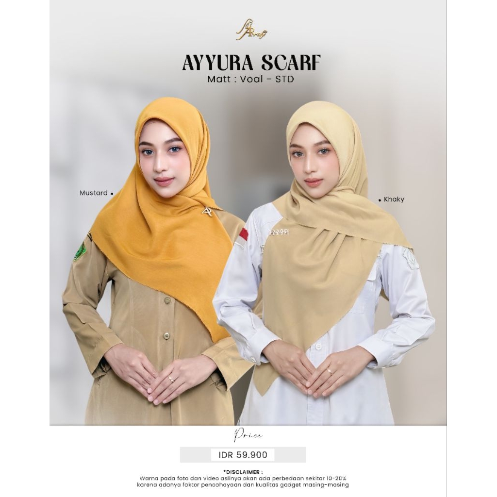 AYYURA SCRAF STD SEGI EMPAT POLOS BY ARRAFI
