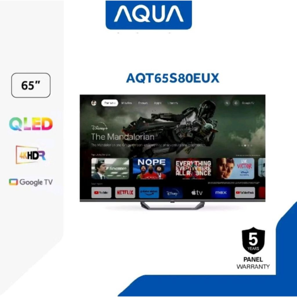 TV LED AQUA 65 INCH QLED 65S80EUX GOOGLE TV 65INCH 4K TV LED AQUA QLED 65S80EUX GOOGLE TV 65INCH 4K 