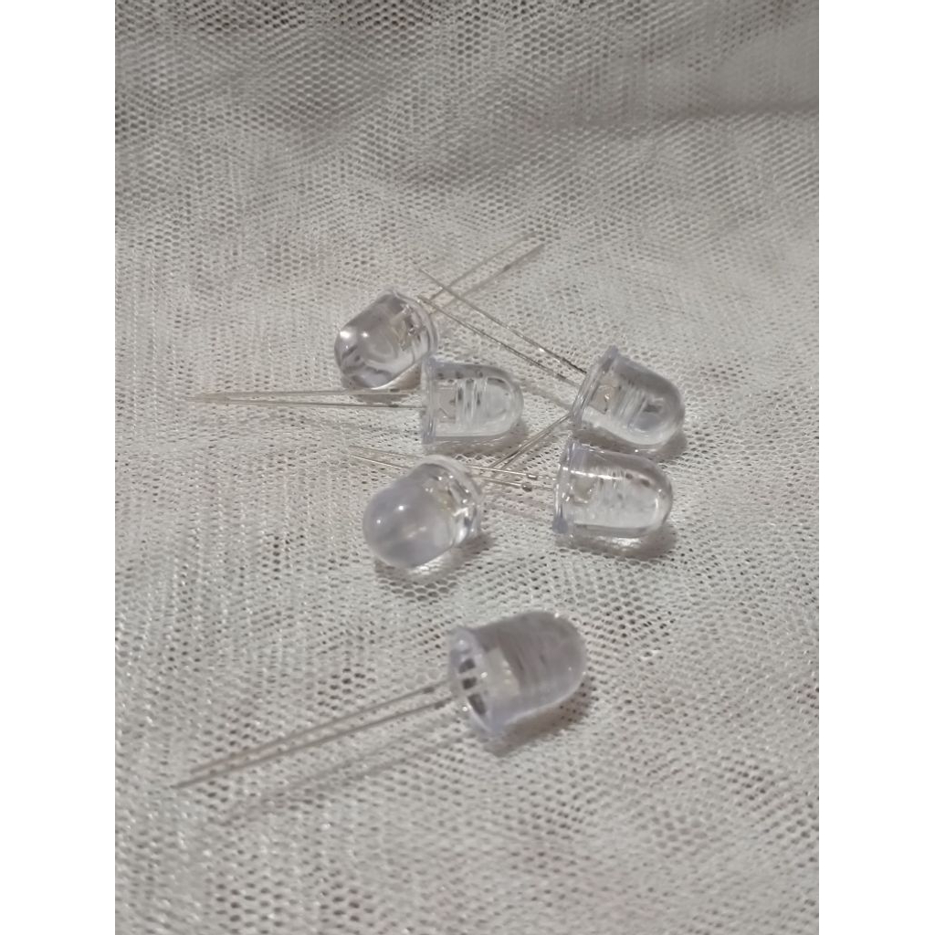 2pcs Led 10mm Warna Putih