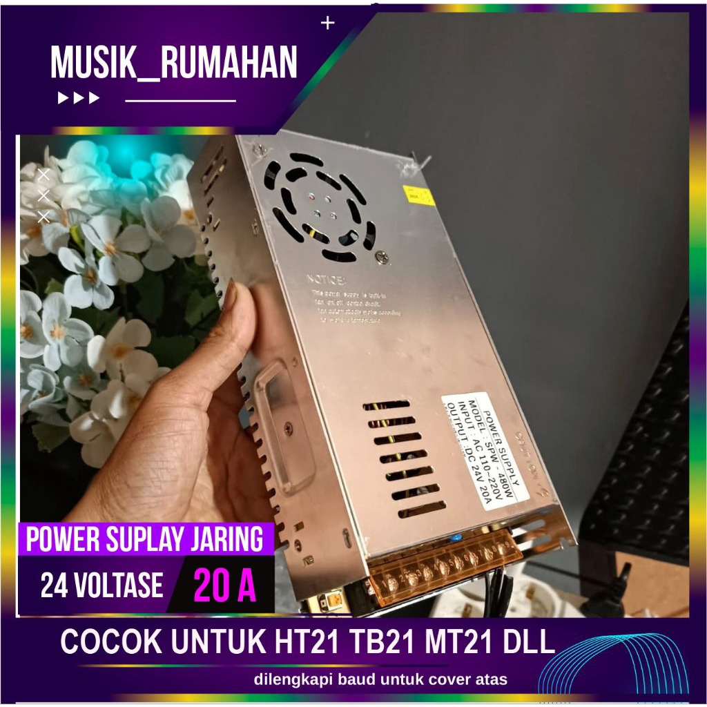PSU 24 voltase 20Ampere cocok untuk zk-ht21 zk-tb21 zk-mt21 Dll