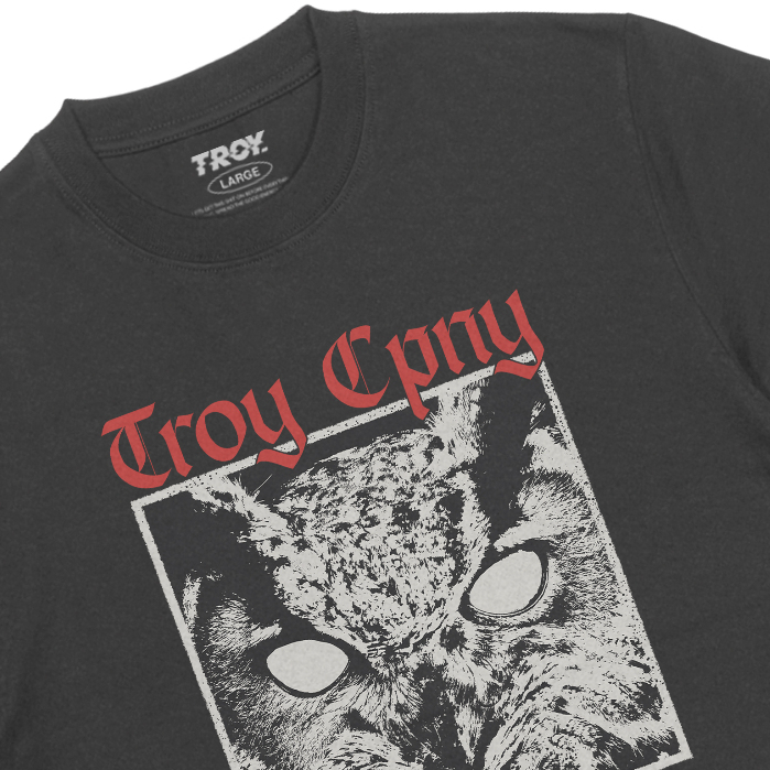 Troy Company T-shirt Dark Grey Katyogel - Kaos Lengan Pendek Kaos Abu Gelap MTD 2791