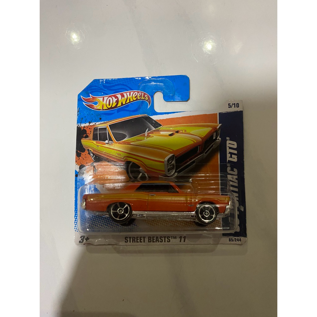 hot wheels 65 pontiac gto short card
