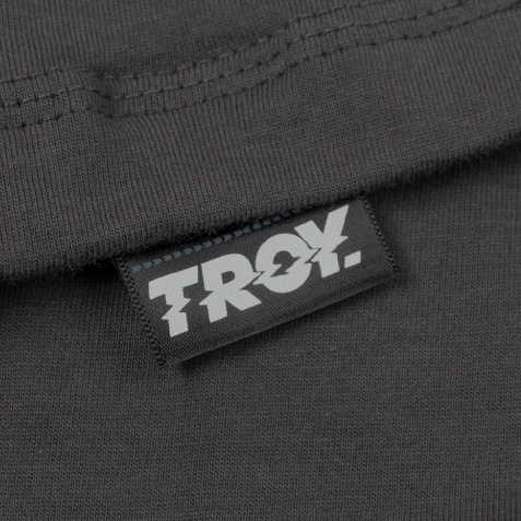 Troy Company T-shirt Dark Grey Boldness - Kaos Lengan Pendek Kaos Abu Gelap MTD 3478