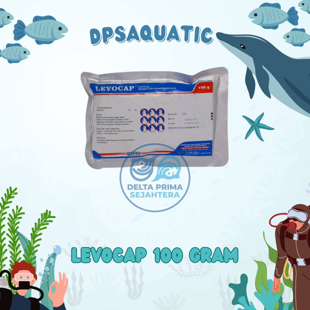 LEVOCAP 100 GRAM - Untuk Pencernaan dan Pernafasan pada Unggas.