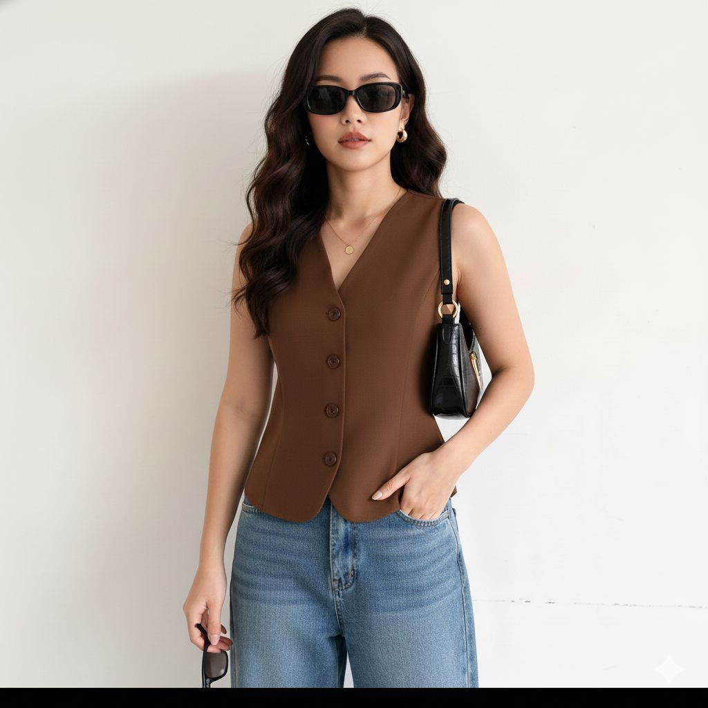 Bella Vest Set-Set blezer Wanita-Setelan Rok Wanita salur-Maxi Skirt Wanita Stripe-setelan Rok dan R