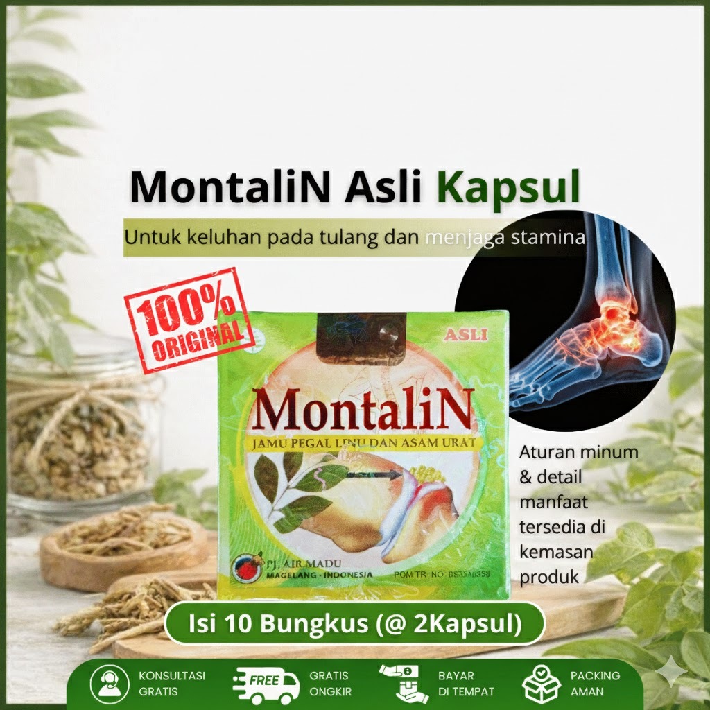 Manjur MontalinMon-K Psuel Kapsul Asli 100% Original
