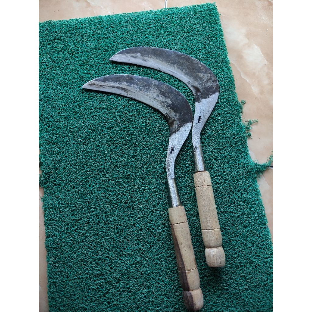 sabit rumput asli baja super tajam