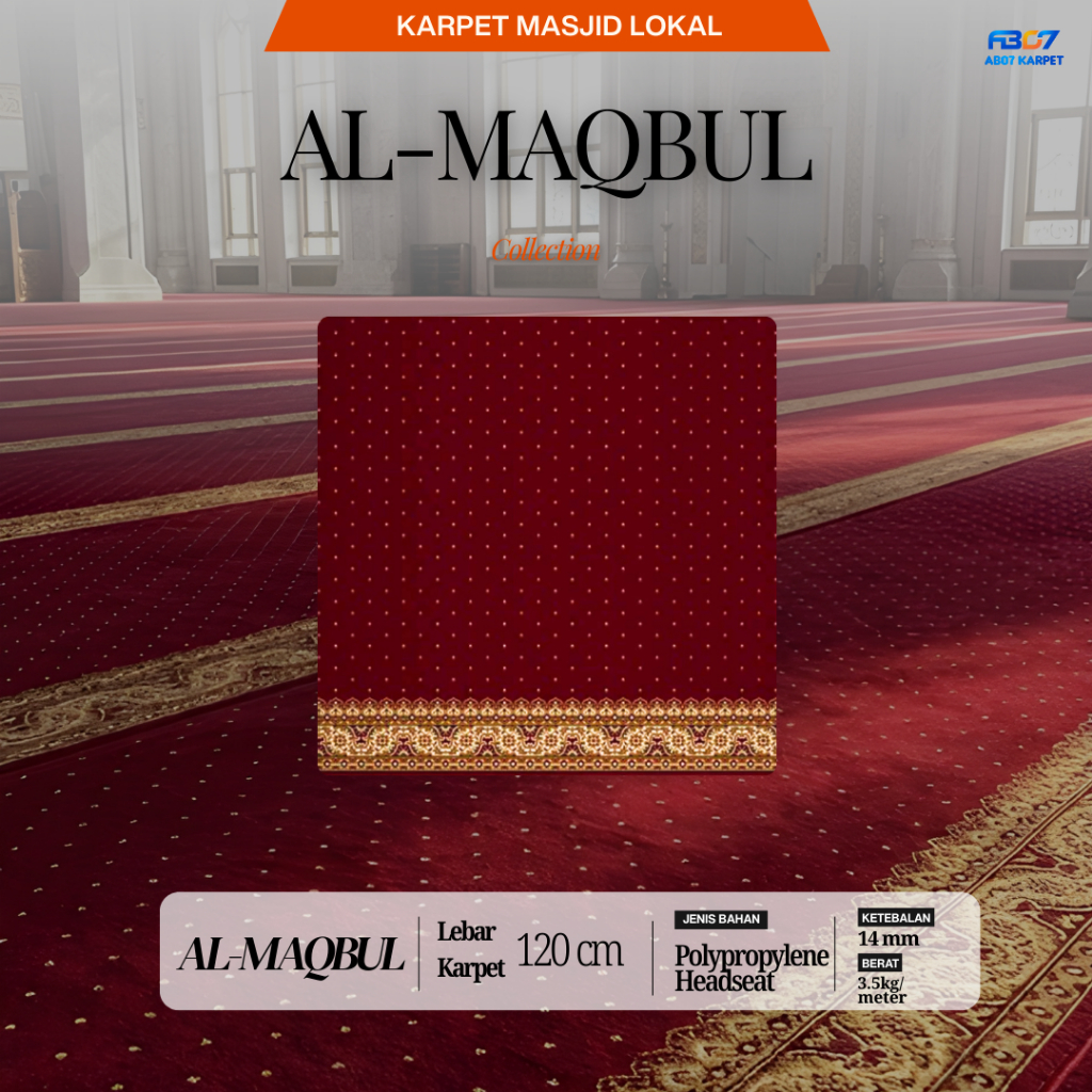 Karpet Masjid Al Maqbul Premium Lebar 120 cm