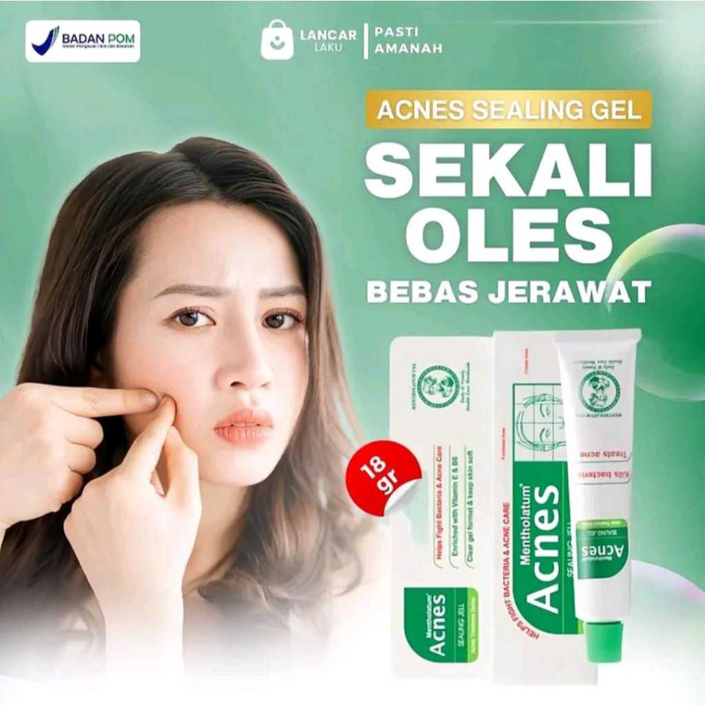 Acnes sealing gel totol jerawat dan bekas jerawat penghilang beruntusan salep cream jerawat