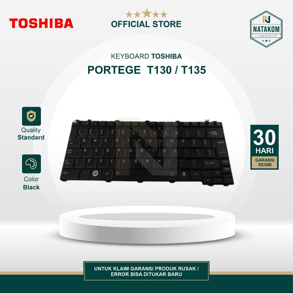 KEYBOARD TOSHIBA T130 T135 UK VERSION ENTER BESAR