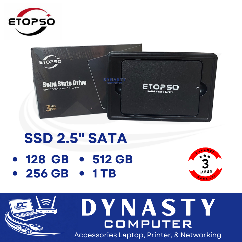 ETOPSO SSD 2.5" SATA III 128gb 256gb 512gb 1tb Solid State Drive SATA 2.5 inch Model 2.5" SATA Rev. 