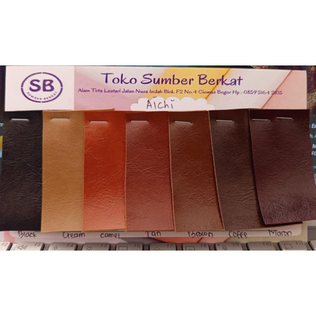 bahan kulit imitasi, kain Sintetis AICHI/ Meteran (1.45m x 1m) untuk tas dan sepatu
