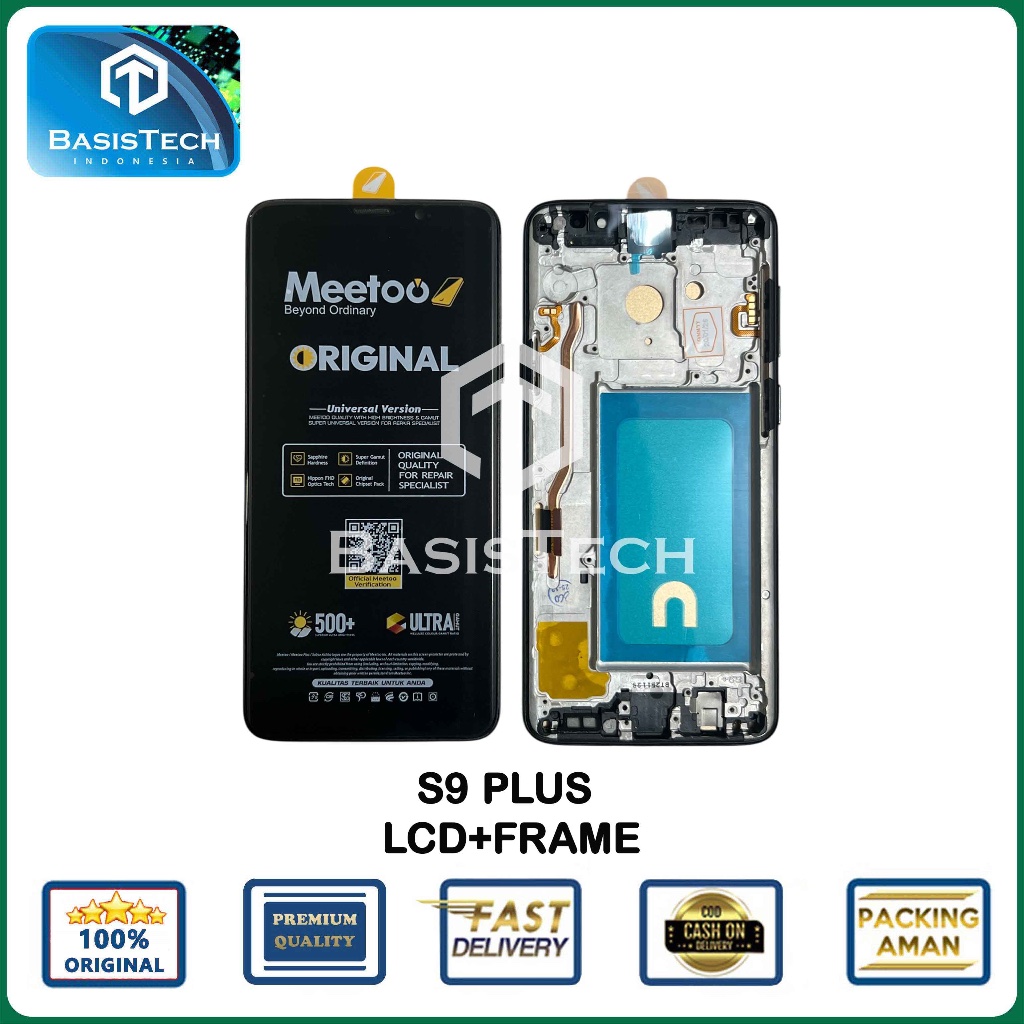 LCD FOR SAMSUNG S9 PLUS - G965 +FRAME - MEETOO ORIGINAL
