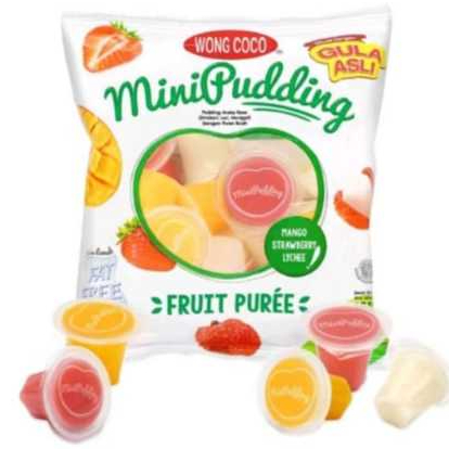 Wong coco mini puding 168gr 12's