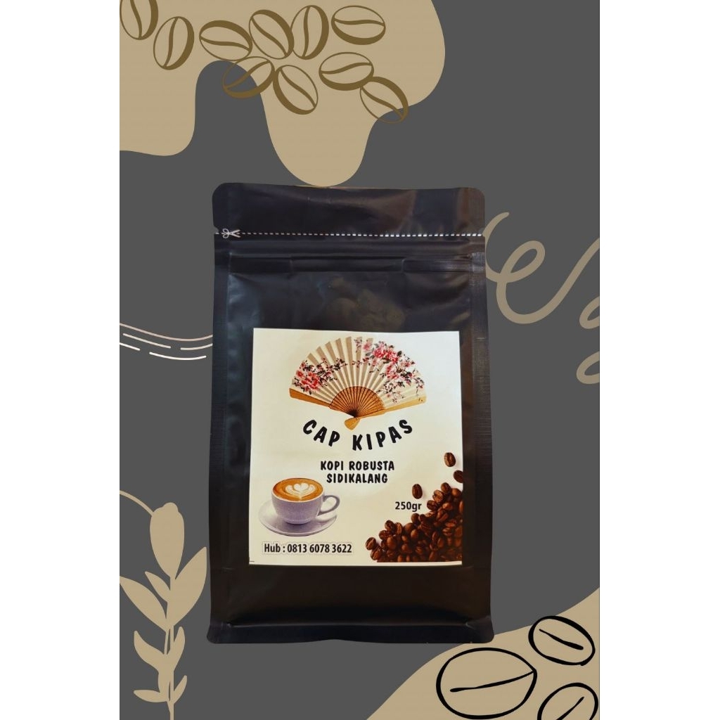 Kopi Robusta Sidikalang Premium Grade 1 Cap Kipas Isi 250Gram