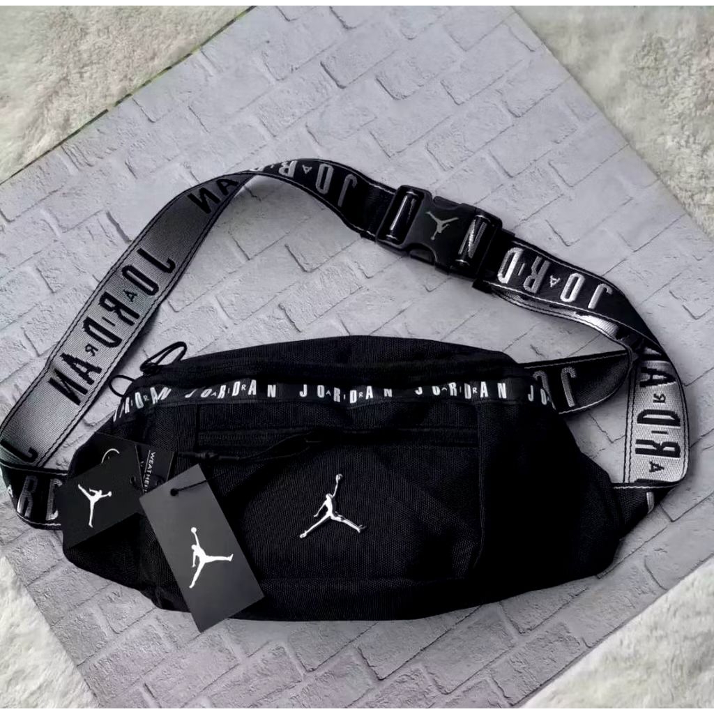 Waistbag airjordan minifont mirror quality air jordan tas selempang anti air pinggang pria wanita