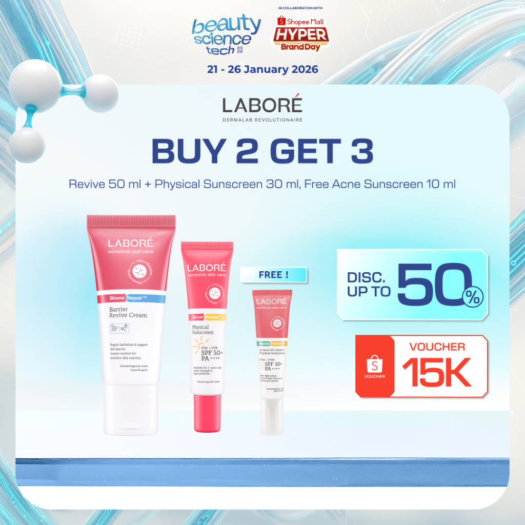 LABORÉ Dermalab Revolutionaire Most Loved Bundle For Normal and Sensitive Skin (Reguler Big-Size) - 