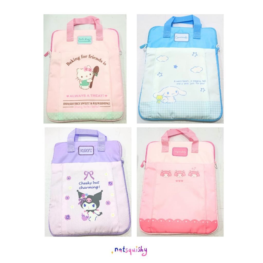 Tas Laptop/Tablet 12inch/13inch/17inch Gambar Karakter Sanrio