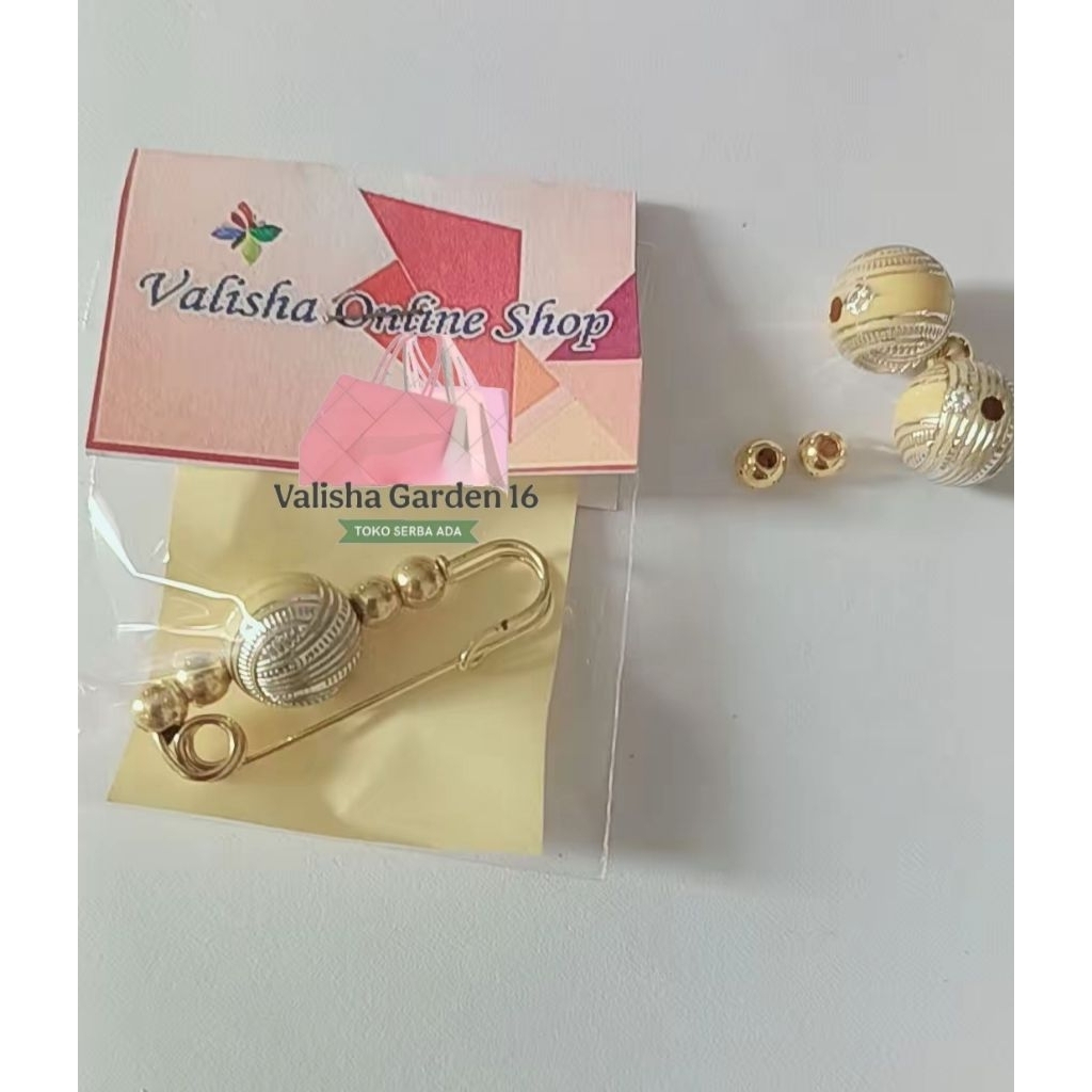 Bros Jilbab Jepit Jilbab Gold 220126 VG16