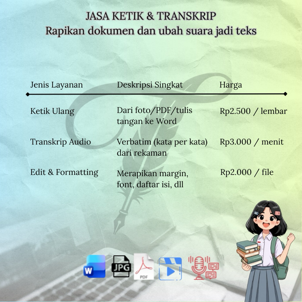 Ketik dan Transkrip