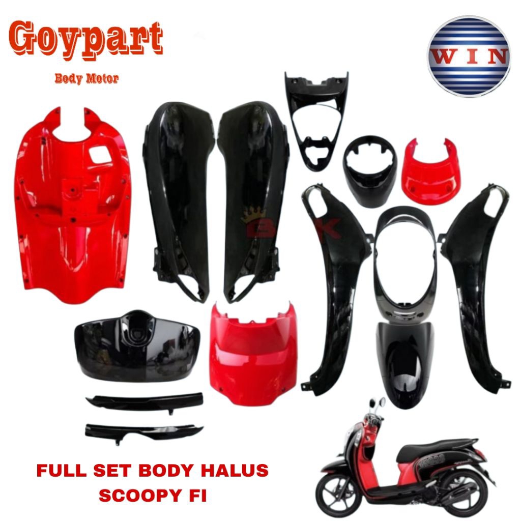 FULL BODY HALUS SCOOPY FI K16 2013 2014 2015 2016 | PAKETAN FULL BDOY HALUS SCOOPY K16 2013-2015