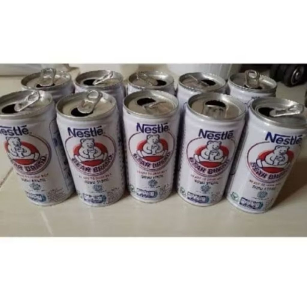 Kaleng Bekas Susu Bear Brand isi 10 Pcs