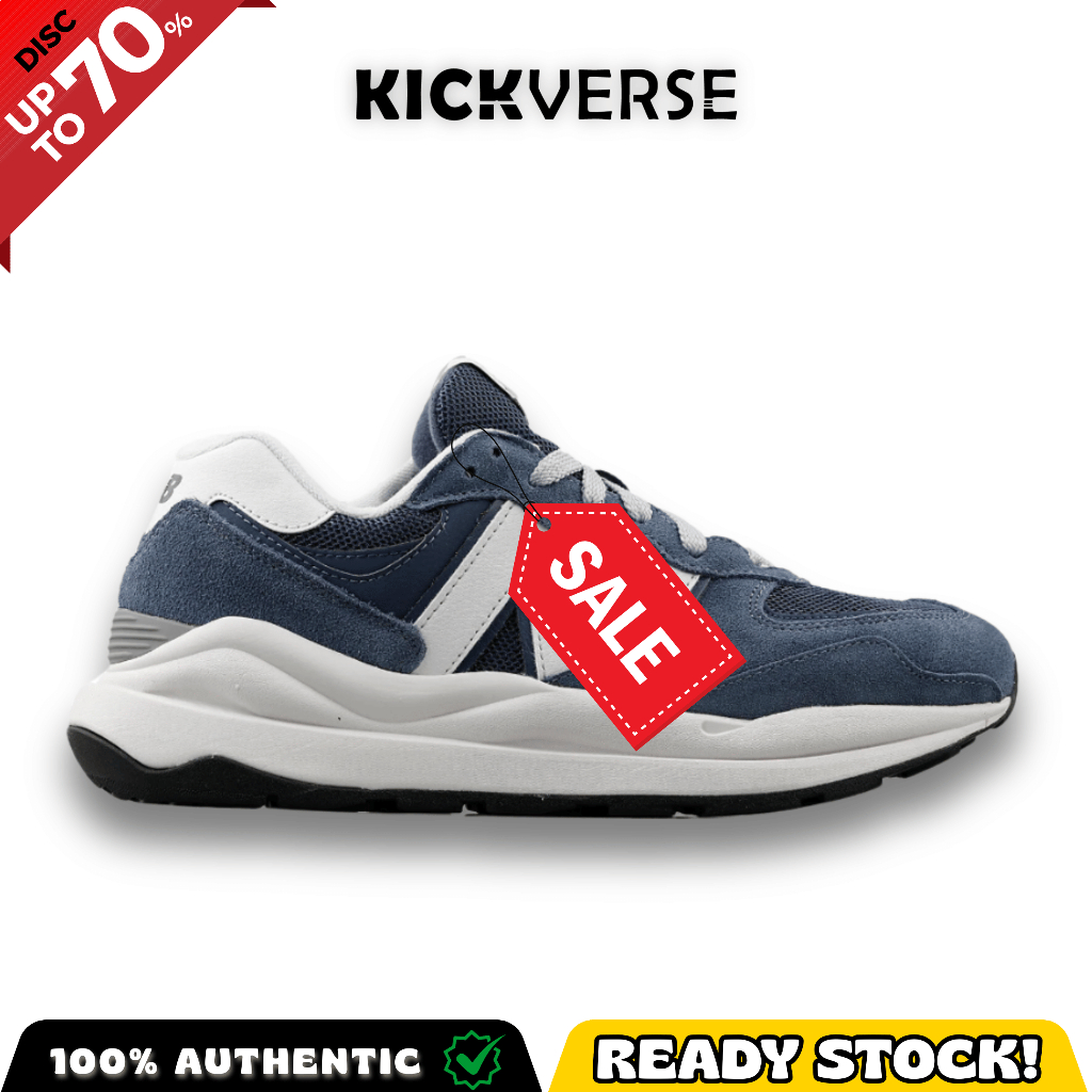 Sepatu Sneakers Pria NB 57/40 Vintage Indigo Original