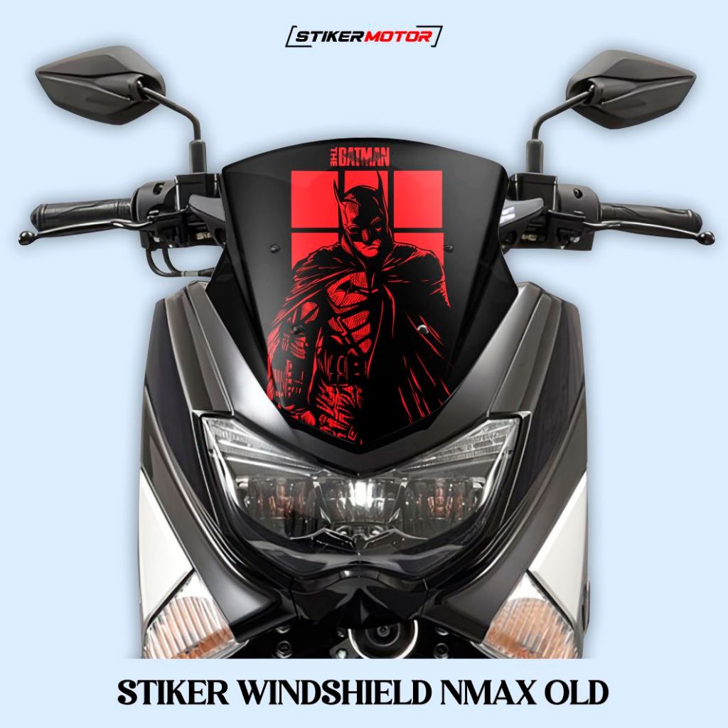 Stiker Winshield Nmax Old Batman Bahan Anti Air Sudah Dilaminasi Banyak Variasi Sticker Setiker Stri