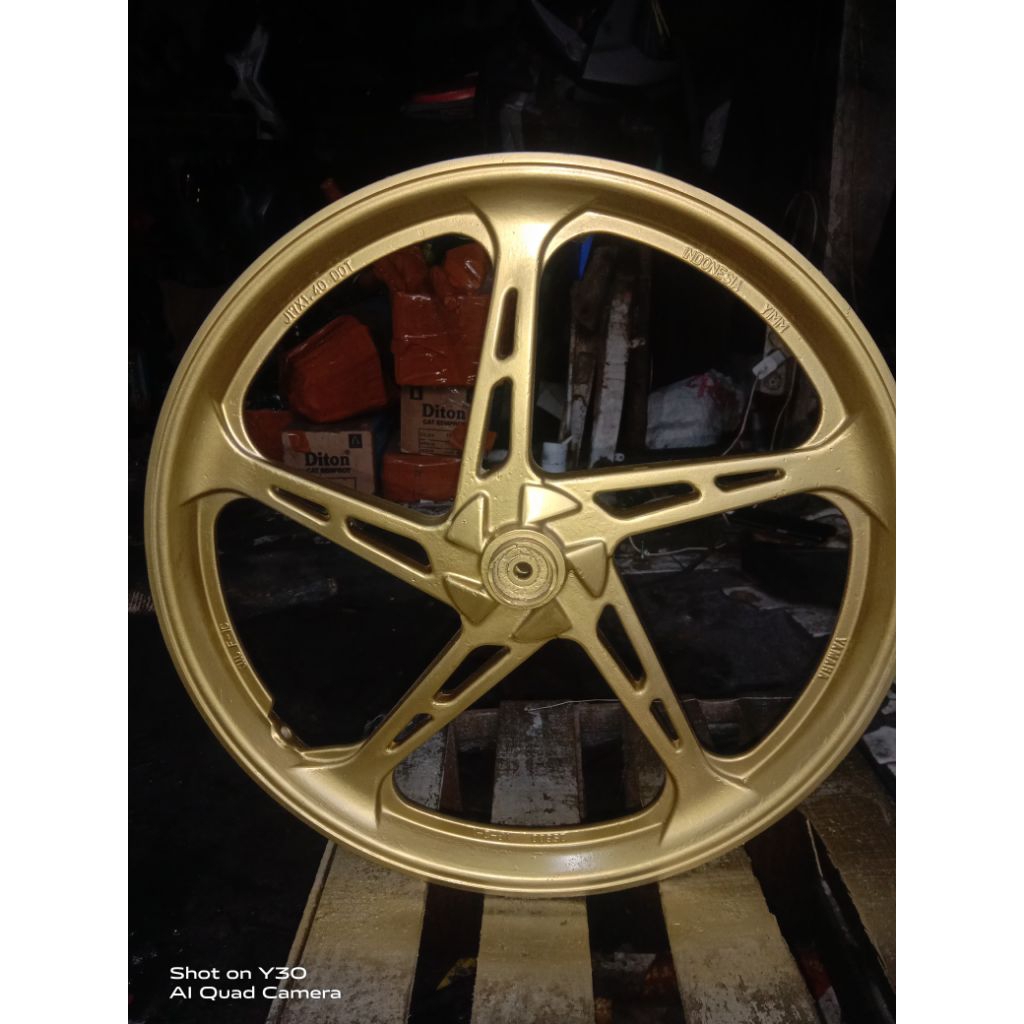 Velg pelek Racing Depan Motor Yamaha Jupiter Z Burhan/Zupiter z1 Original warna gold