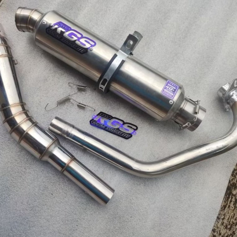 KNALPOT BULAT JENONG RGS ORIGINAL DOS INLET 50 BAS ULEM MP GL CB SATRIA FU VIXION JUPITER MX CBR SON