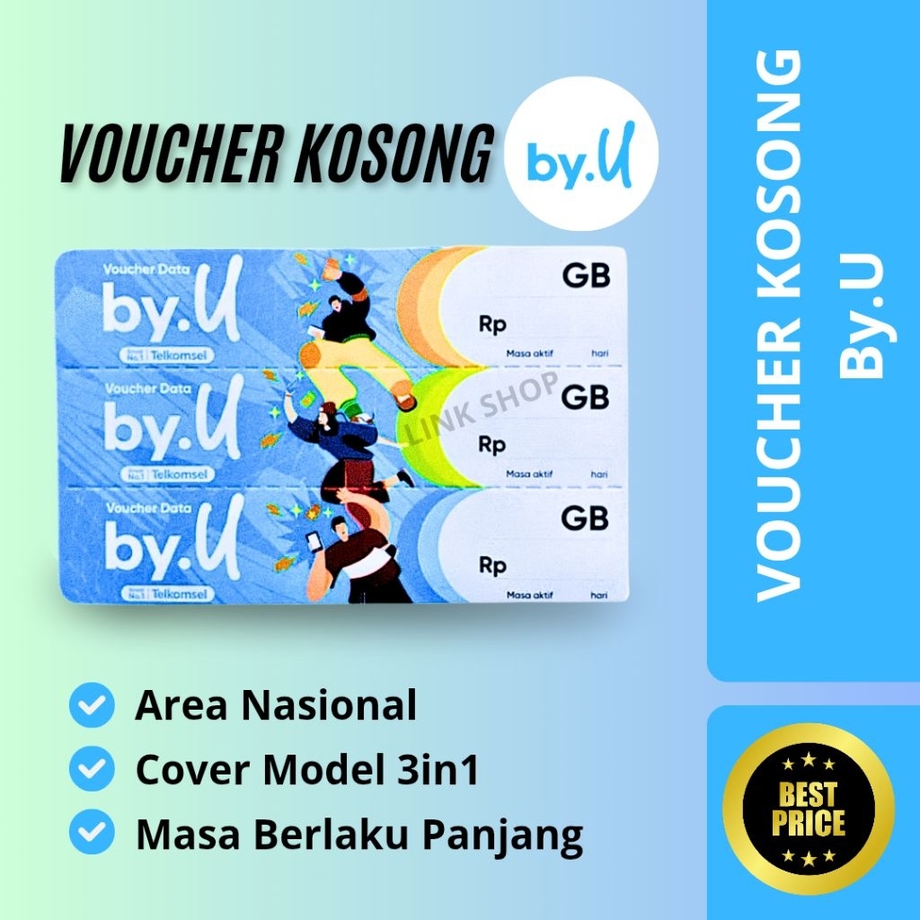 Voucher Kosong By.U Telkomsel Nasional, Bahan Injek Voucher Kuota
