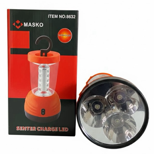 Masko Senter charge 3w+20 LED