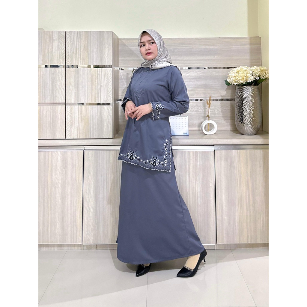 Setelan Rok Pemda Bordir Asn Pdh Gamis Malaysia Pemda Pakaian Wanita Seragaman Kantor Baju Dinas