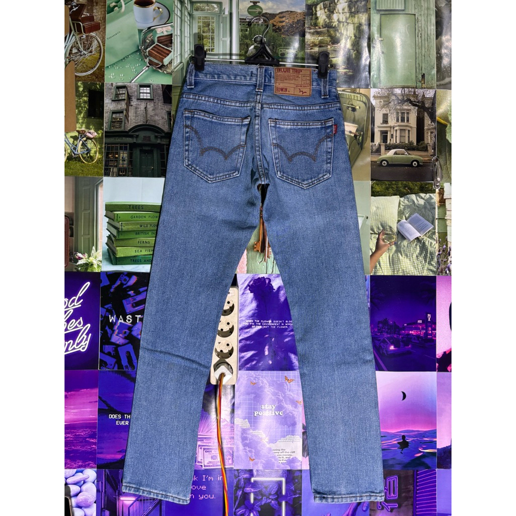Edwin Raw Blue Jeans Size 27 Preloved