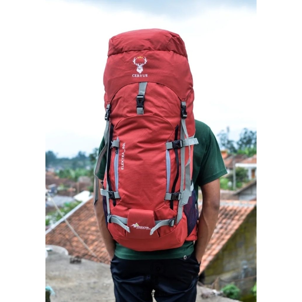 Tas Carrier Cervus Original Elektra 60L - Tas Ransel Gunung Tas Hiking Tas Travelling Tas Camping Ta