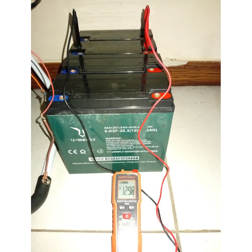 Obral Aki Bekas Sepeda Listrik Buat Emergency/Penerangan Ukuran 12v 20ah