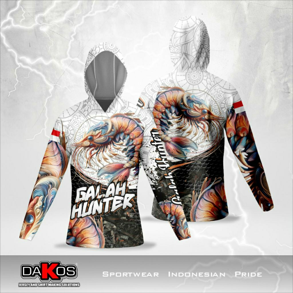 Jersey komunitas mancing UDANG GALAH//petani udang galah//kaos mancing udang//baju pria//kaos sport