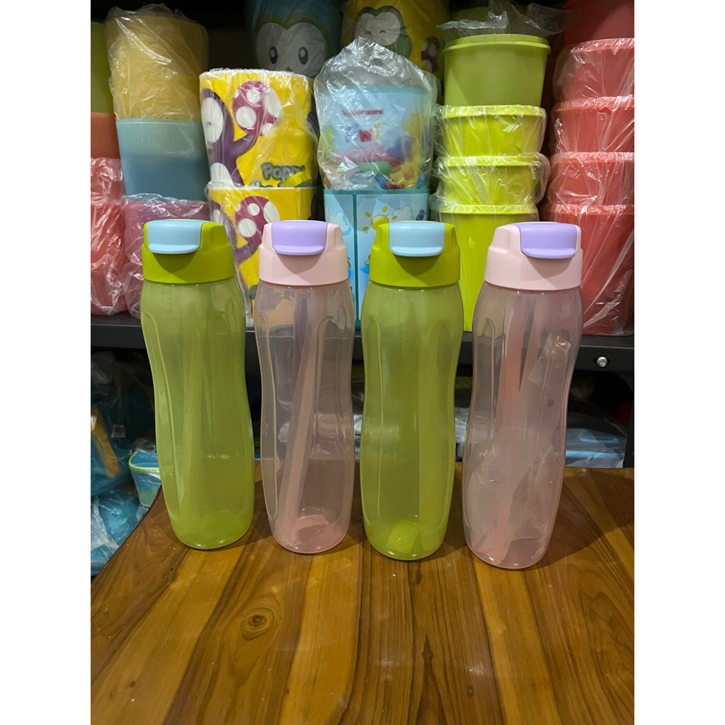 Botol eco straw tupperware (1pcs)