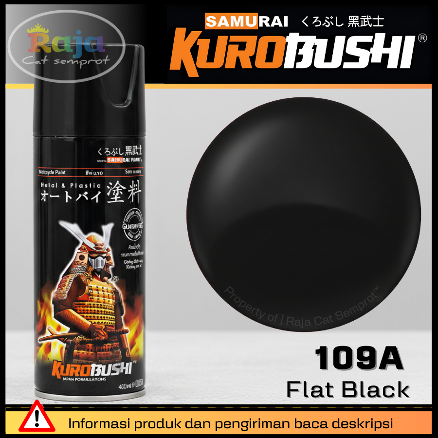 Samurai Paint : Flat Black - 109A