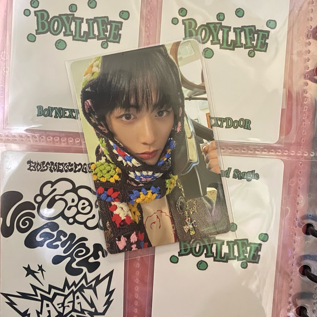 PC PHOTOCARD OFFICIAL TAESAN SETRIKA WHO CRUNCH BOYNEXTDOOR