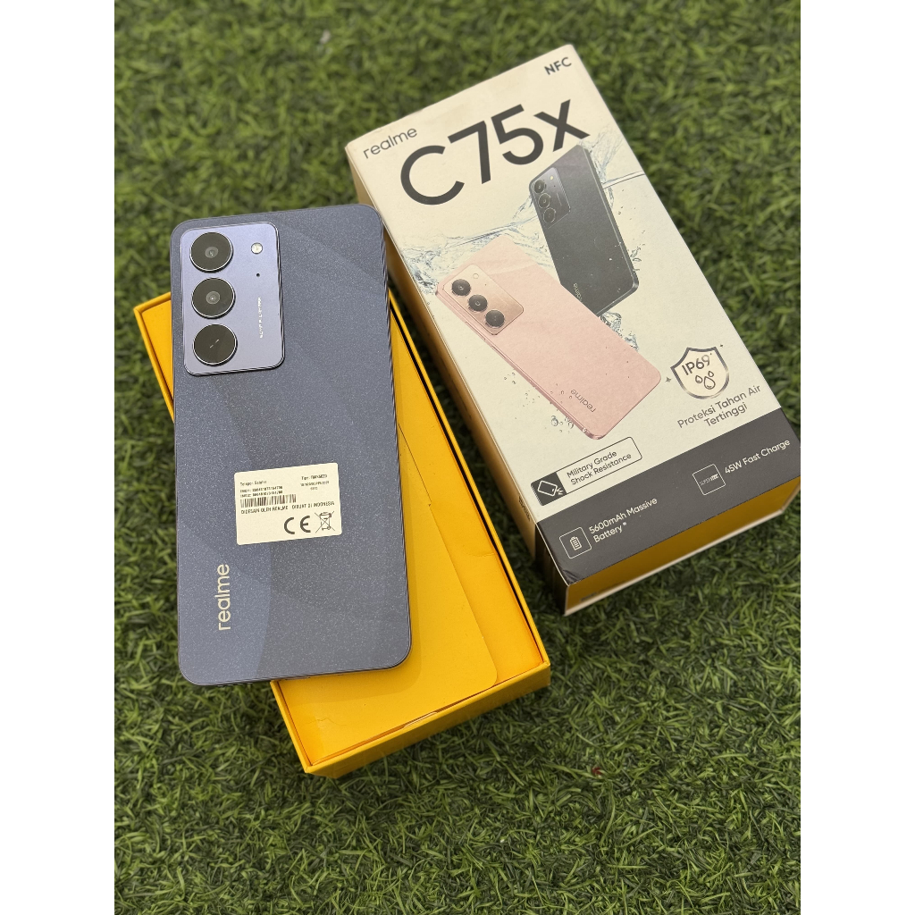 REALME C75 & C75X 8/2128GB SECOND LENGKAP MULUS NOMINUS  RESMI INDONESIA