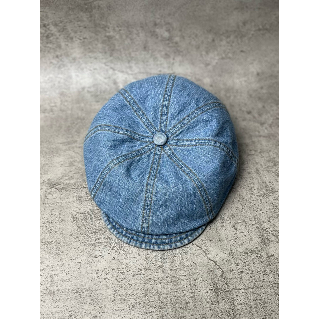 Topi Newsboy Cap Klasik Jackal Denim