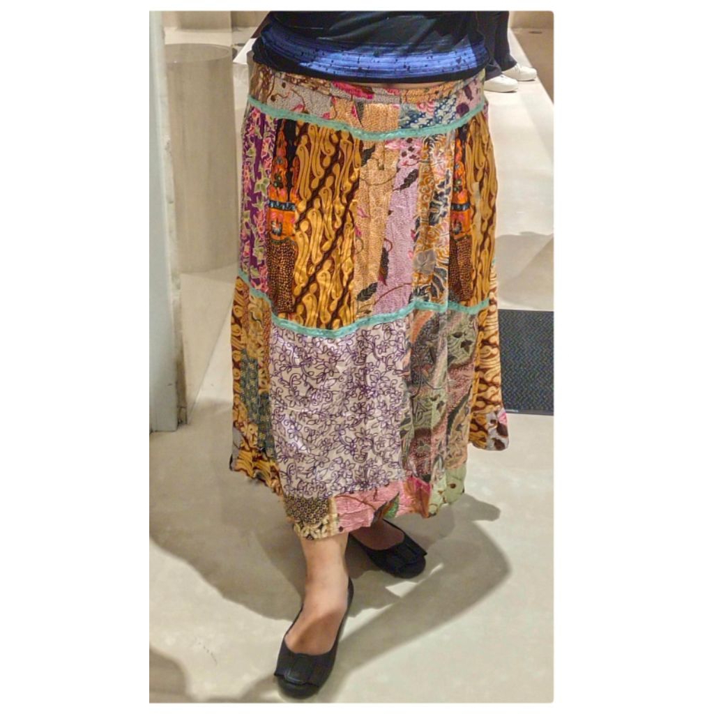 Rok Panjang Batik Pinggang Karet Megar Mayung