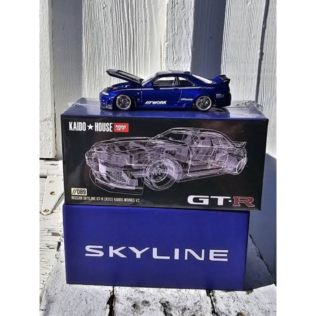 Kaido House Nissan GT-R R33 Kaido Works Biru (unsealed)